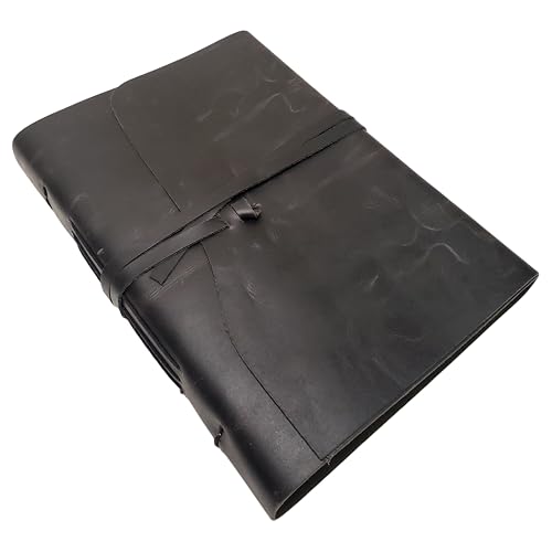 Álbum de fotos vintage grande de cuero con cierre de hebilla - Páginas estilo scrapbook, incluye caja de regalo - Capacidad para 200 fotos de 10x15 cm o 12x18 cm miniatura 1