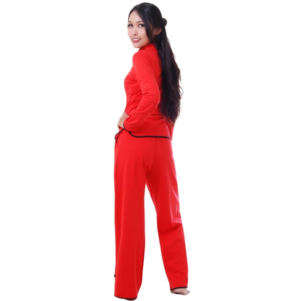 Asien Damen Frauen Bambus Yoga Trainingsanzug, Tai Chi, Hausanzug & Meditations Anzug Baumwolle S M L XL