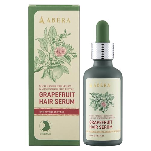 ABERA Advanced Hair Growth Serum With Grapefruit Essence – Reduces Hair Shedding & Stimulates Regrowth, Hydrating Scalp Treatment, 1.69 Fl Oz