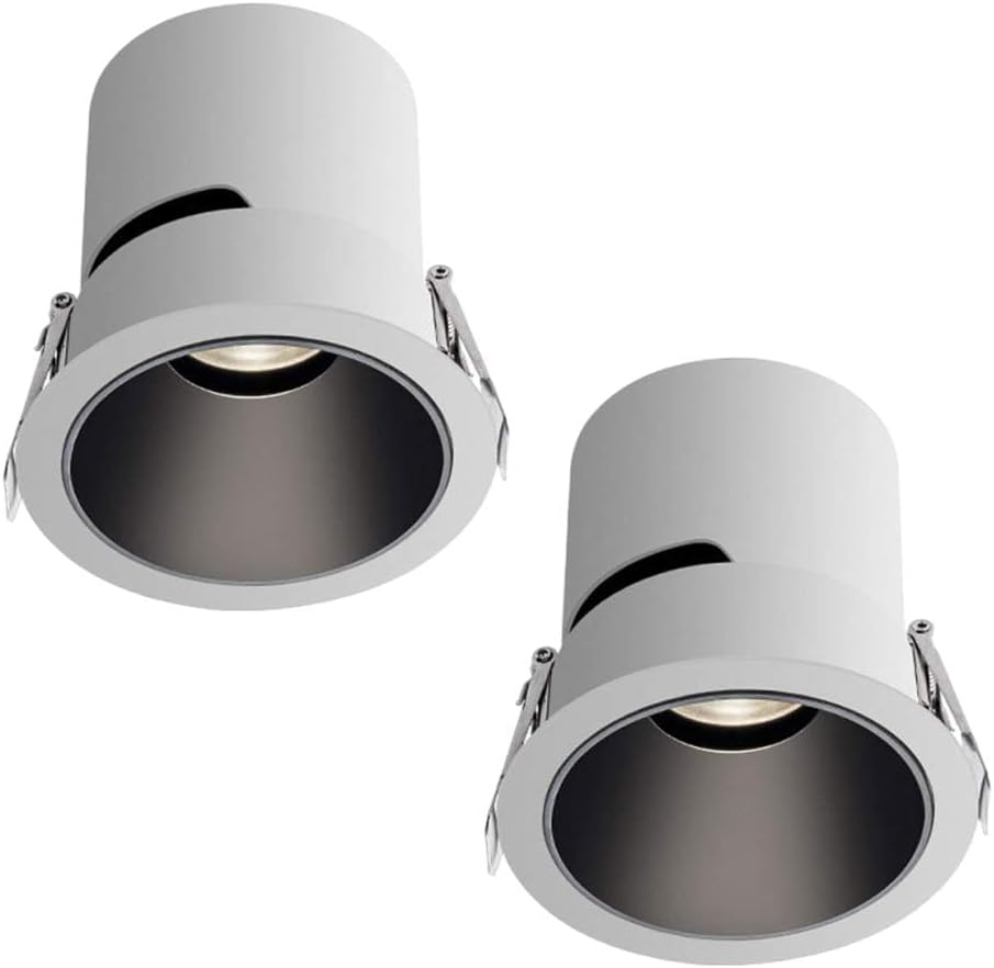 2 Pack 3.3Inch LED Can Lights, Retrofit Recessed Lighting, 3CCT 3000K/4000K/6000K LED Rotatable Eyeball Spotlight for Indoor Decorative Lighting