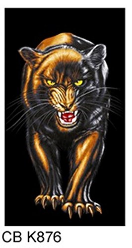 HomeHarmony Velour Beach Towel 70cm x 140cm (Panther)