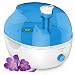 PurSteam Ultrasonic Cool Mist Humidifier - Superior Humidifying Unit with Whisper-Quiet Operation, Automatic Shut-Off, and Night Light Function 4 L Water Tank Allows Over 20 hrs of Operating Time
