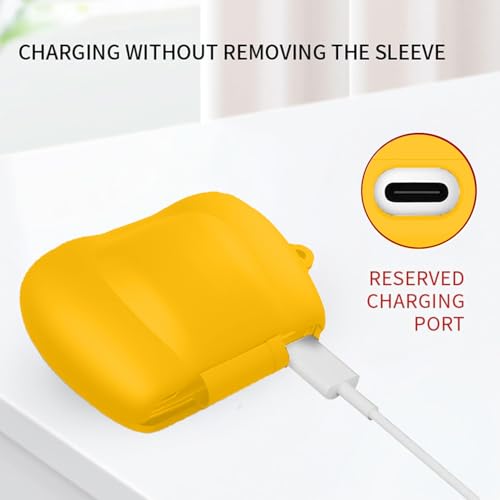 Image of MoonMart Silicone Case Cover Compatible with Boult Astra, UFO, Mustang & GoBoult Ember (Yellow)