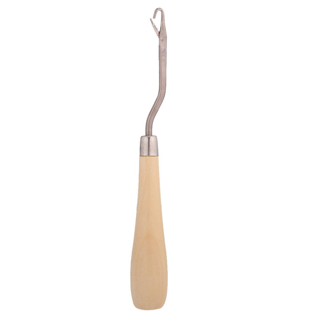 Kit per tappeto da 50,8 x 30,5 cm con punto fermo a punto smirne, tappeto da pavimento con uncinetto in legno, kit fai da te, per bambini e adulti