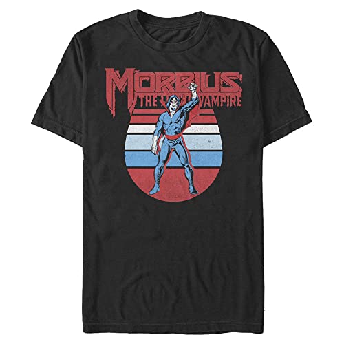 T-shirt Morbius Marvel homme grande taille 3XL noir haut retro manches courtes