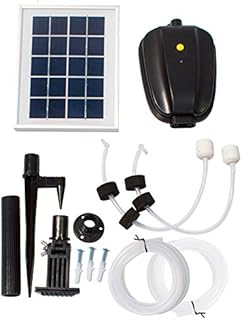 Primrose Solar Powered Oxygenator Pond Aerator 2 Stone with Battery Back Up