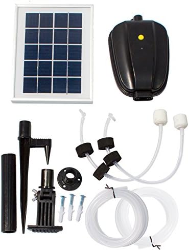 Primrose Solar Powered Oxygenator Pond Aerator 2 Stone with Battery Back Up