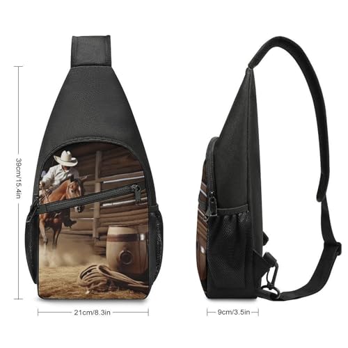 Mochila tipo bandolera blanca para senderismo y uso casual miniatura 2