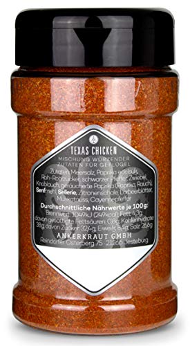 Ankerkraut Pfeffer Symphonie, 160g im Streuer, Pfeffermischung grob gestoßen, veredelt mit Rosa Beeren und Piment & Texas Chicken BBQ Rub, 230g