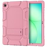 Azzsy Case for Samsung Galaxy Tab A11+/A9+ Plus 11 Inch 2026/2024, Heavy Duty Shockproof Rugged High Impact Protective Case, Rose Gold