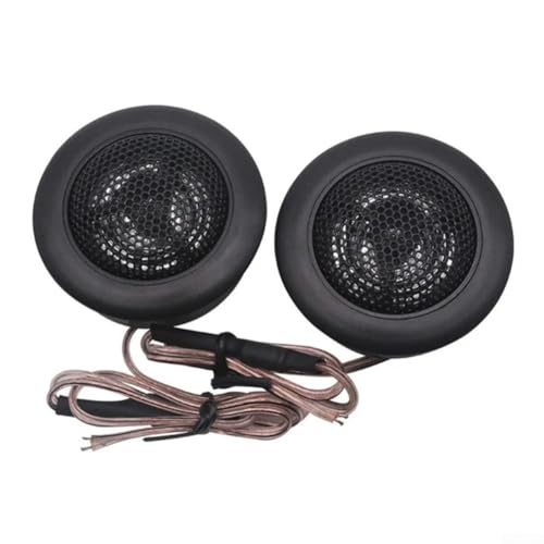 Bulevisiter Lot de 2 haut-parleurs d'aigus dôme 120 W pour voiture, gamme de fréquences 2 kHz à 20 kHz, impédance 4Ω, design compact de 60 mm pour système audio amélioré