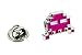 Gemelolandia | Anstecknadel Space Invaders 8 Bit Fuchsia | Original Pins zum Verschenken | für Hemden, Kleidung oder für Ihren Rucksack | lustige Details