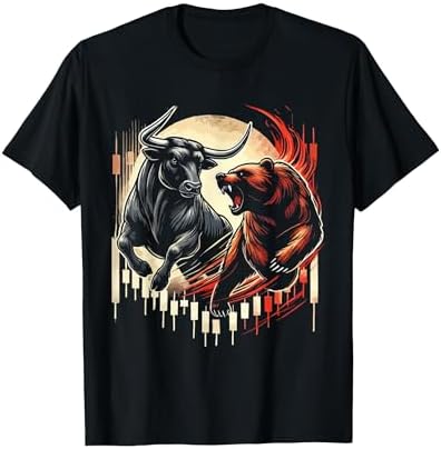 Bull vs. Bear Market Epic Battle of Forex Financial Forces T-Shir...