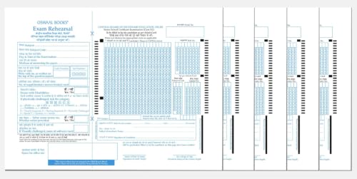 Image of Oswaal CBSE Class 12 Exam Practice Answer Booklet (Pack of 5) | Official Horizontal Format, 22x27.5 cm | 42 Single Line Ruled Pages | Ideal for Class 12 Board Exams & Pre-Boards Preparation