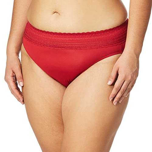 Image of Warner's Women's No Pinching, No Problem Dig-free Comfort Wait With Lace Microfiber Hipster 5609j