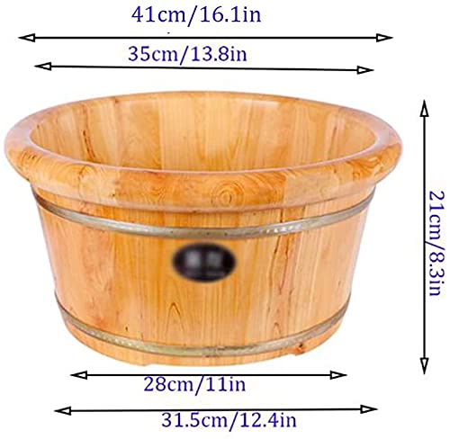 Baño de pies madera con masajedor y tapa miniatura 7