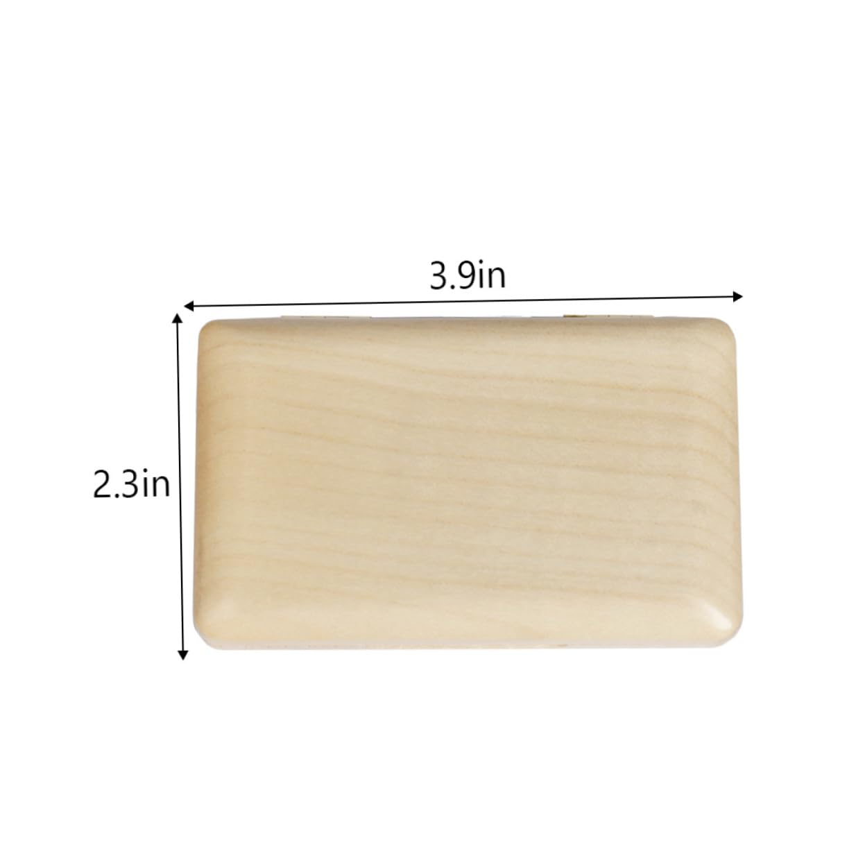 Toddmomy Wooden Oboe Reed Case Reed Cases for Oboe Storage Holder 2 Capacity Portable Organizing Box