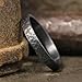 925 Sterling Silver Wedding Ring 3MM Oxidized Blackened Hammered Flat Pipe Cut Textured Thick & Durable Handmade Unisex Mens & Women Rustic Engagement Promise Band - US Size 4-13 - Custom Engraving