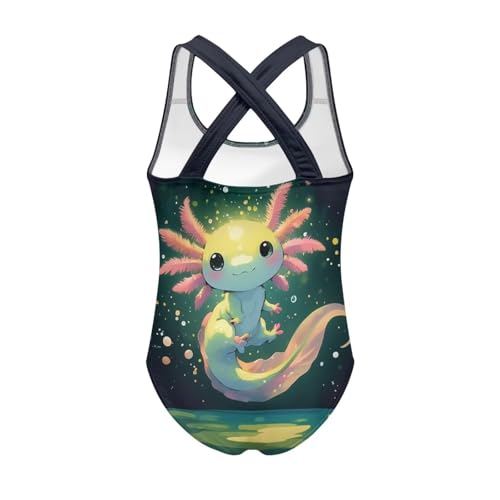 Image of Girls Swimsuit Criss Cross Back 1-Piece Summer Beach Swiwmear