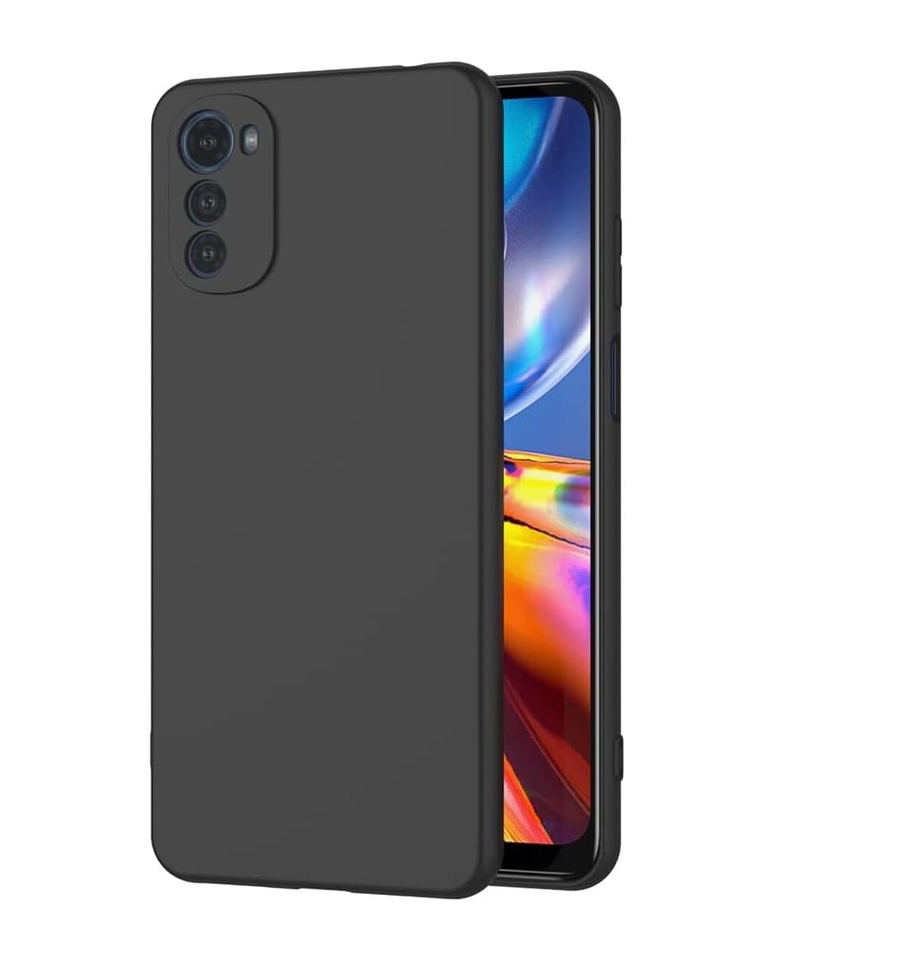 Case Cover For Motorola Moto E32 Case, Thin TPU Cover with Camera Protection Anti-Scratch Slim Fit Flexible Phone Case for Motorola Moto E32 (Black)