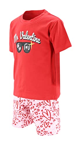 Image of Boys 2pc Shorts Set Outfit Short Sleeve Shirt with Classic Applique Print and Shorts