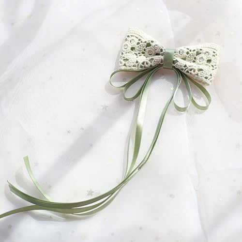 TTYAO REII Clipes de cabelo verde tema floresta prendedor de folhas de pássaro clipes laterais com b