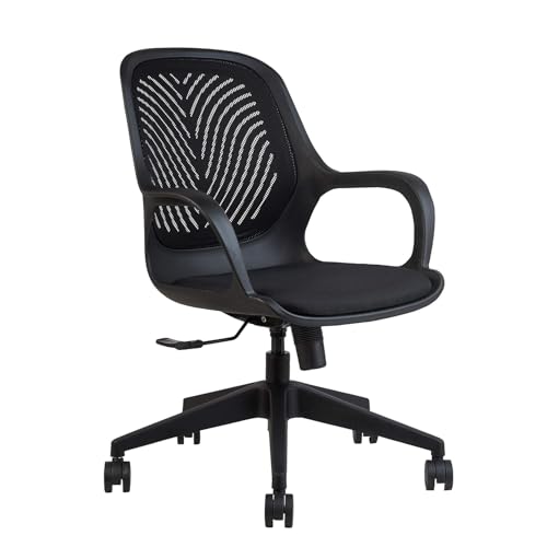 INNOWIN Zara Low Back Chair for Home & Office (Black)| 3 Years Li...
