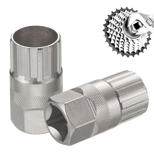Artomnivera 1Pcs Bicycle Freewheel Remover Tool, For Shimano Cassette Removal Tool, Silver Freewheel Remover Tool for Shimano, Sunrace, Sram & DNP (1)