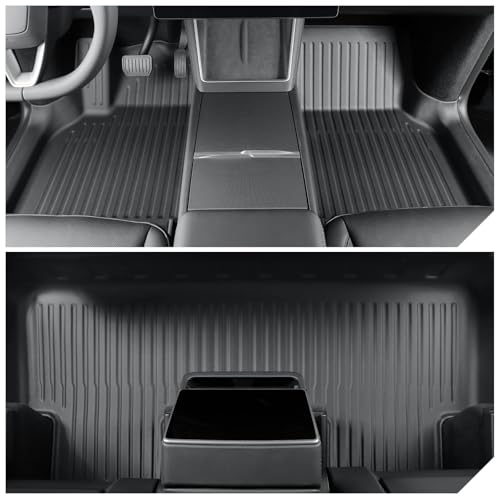Tapis voiture Tesla Model Y Juniper design premium et protection sol d'intérieur - 3