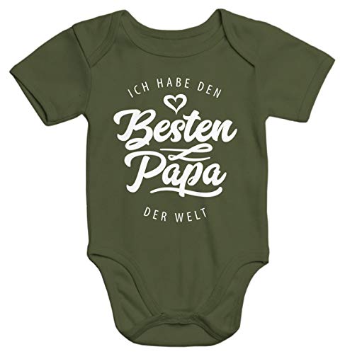 MoonWorks® Kurzarm Baby Body Ich Habe den besten Papa der Welt Spruch...