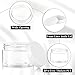 TUZAZO 12 Pack 1 Oz Plastic Jars with White Lids, 1oz Small Plastic Containers with Lids for Cosmetic Makeup Beauty Products, Slime, Sample, Travel, BPA Free | Wide Mouth | Refillable