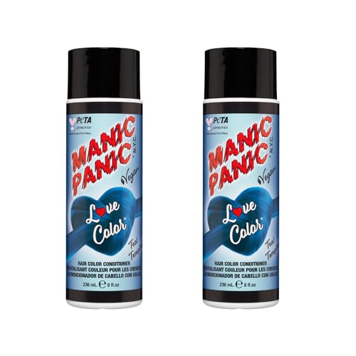 Manic Panic Love Color Teal Temptress, tierversuchsfrei, vegan und leuchtend, 2 x 236 ml