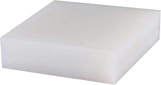 VHTDFEVXO Lámina de Caucho de Silicona Cuadrada Blanca, Lámina de Caucho de Silicona de 20 mm de Grosor, Color Blanco, Varios tamaños, Paquete de 6(100mm x 200mm)