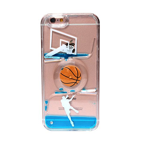 iPhone 6s plus case,iphone 6 plus case, liujie Liquid Cool Quicksand Moving Stars Bling Glitter Floating Dynamic Flowing Case Liquid Cover for Iphone 6s plus 5.5inch (SL basketball blue)