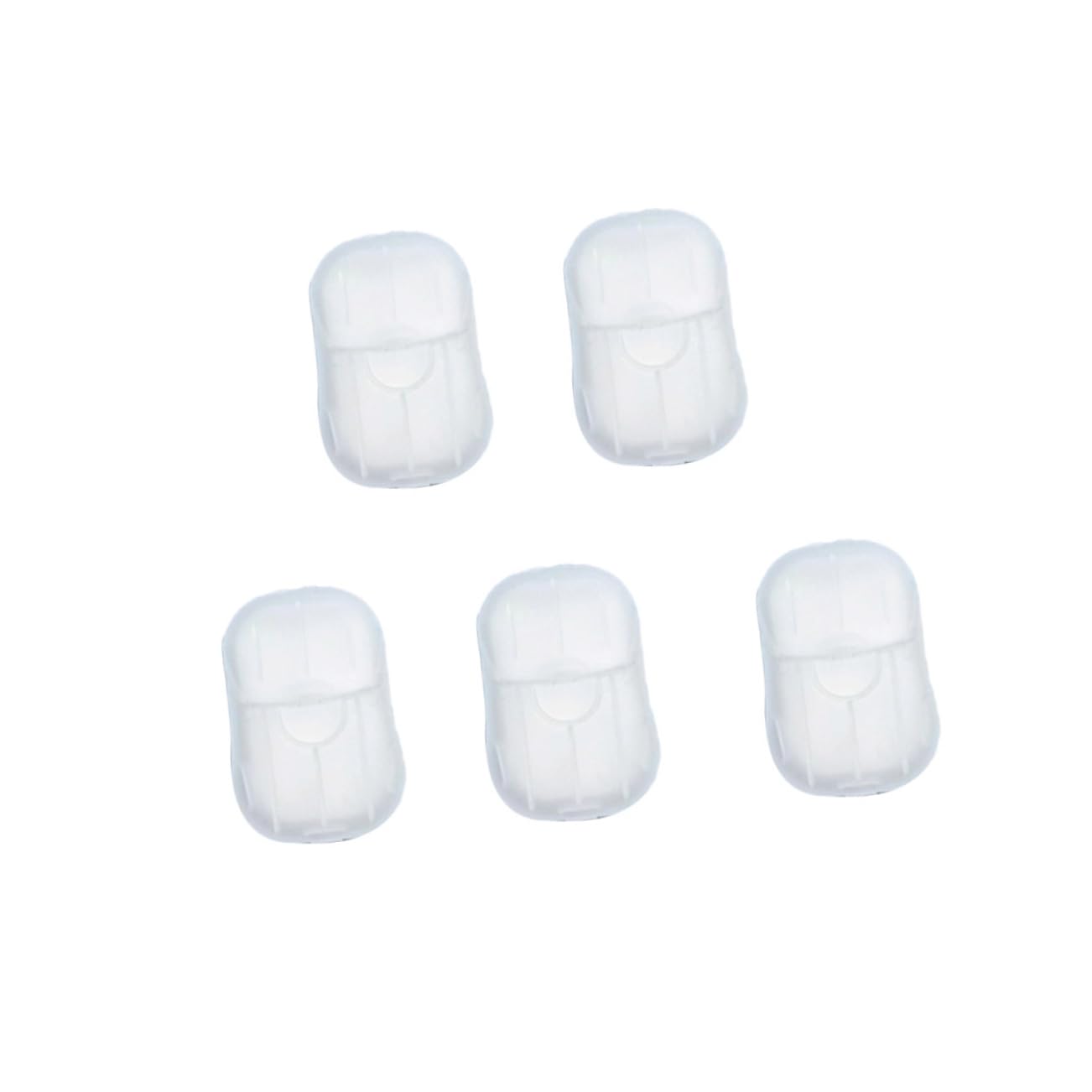 WOONEKY Travel Soap Paper Sheets Portable Soap Confetti Hand Washing Paper Jasmine Scent 5pcs Box 20 Sheets for Hiking Camping Outdoor Personal Care