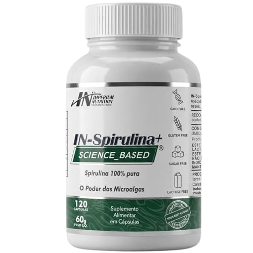 IN-Spirulina+ (Espaçonave 120 Cápsulas) Nutrição Imperium