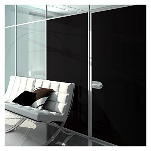Buy Decorative Film Complete Light Blocking Static Cling (No Glue) Tint, Black 36inches X 84inches