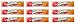 AirHeads Candy Individually Wrapped Bars, Orange, Non Melting, 0.55 Ounce