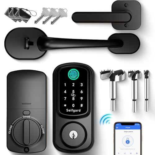 Keyless Entry Door Lock with Handle Set, Smart Door Lock
