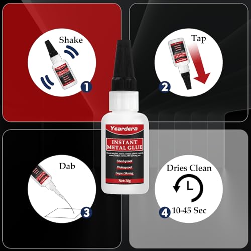 Yeardera JSJSZ-003 Metal Glue, Metal To Metal Glue Clear thumb #3