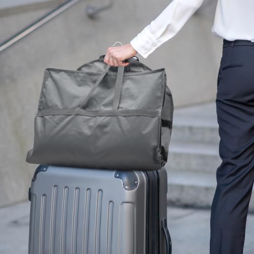 Image of Lazebox 43 inch Travel Garment Bag with Accessories Zipper Pocket, Heavy Duty Suit Bag for Suits, Tuxedos, Dresses, Coats, Grey, 1 pack