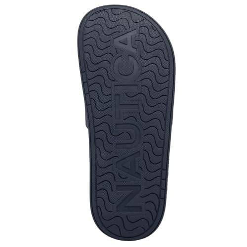 Image of Nautica Men's Athletic Cushioned Casual Slip On Shower Pool Beach Slide Sandals