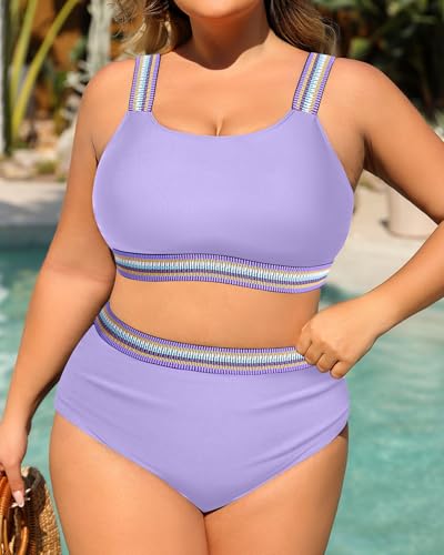 Image of Daci Women's Plus Size High Waisted Bikini Set