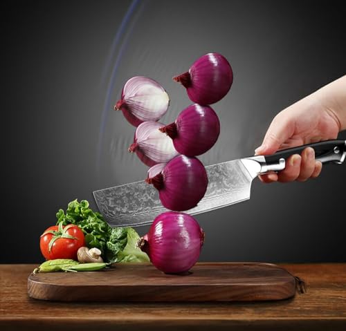Set de Cuchillos Cocina 9 Piezas Acero Damasco miniatura 5