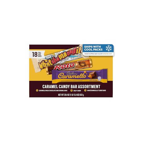 Hershey Assorted Caramel Candy Box, 29.4 oz (18 Pieces)