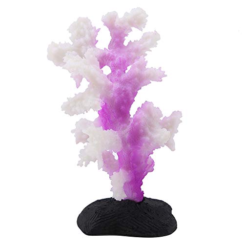 Yosooo Artificial Coral, Silicone Artificial Coral Plant for Fish Tank Aquarium Landscape Decoration Fish Tank Decorations Aquarium Silicone Simulation Plant Fish Tank Landscaping Ornament Decoration