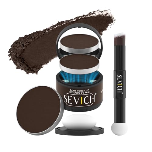 Image of Sevich Hairline Powder, Gray Root Touch Up, Sweatproof, Brown