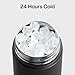 ENCOOL Insulated Water Bottle with Straw Stainless Steel Water Bottle, Leak-Proof, BPA-Free, Double Wall Vacuum Keeps Cold for 24 Hours for Sports, Travel, School (26 oz, Black Night)