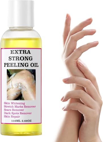 Yellow Peeling Oil For Dark Skin - Natural Formula Exfoliating Peels Solution Exfoliating Peeling Solution For Body Hand Feet And Face All Skin Type