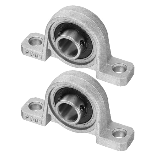 uxcell 2pcs KP001 Pillow Block Bearings 8mm Bore Bearing Units ...